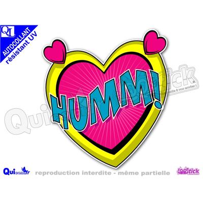 sticker Autocollant HUMM bulle comique résistant UV