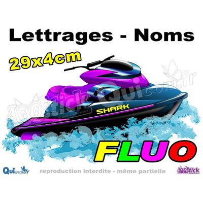 Lettrages Jet-Ski Adhésif FLUO 29cm