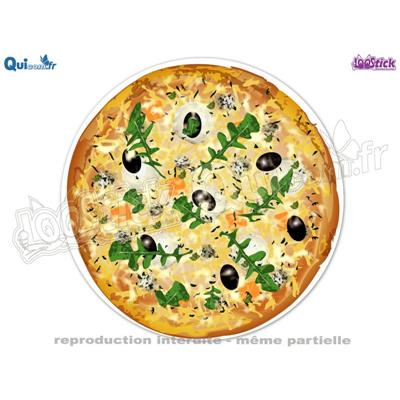 Autocollant Pizza 4 Fromages