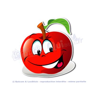 Autocollant Cartoon POMME ROUGE