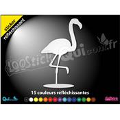 Sticker FLAMAND ROSE CAMARGUE reflechissant