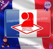Autocollant MAITRE ARTISAN FRANCE