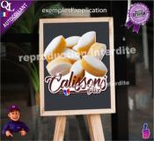 Autocollant CALISSONS D'AIX TITRE détouré STICKER