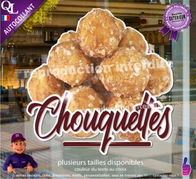 Autocollant CHOUQUETTES titre STICKER