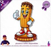 Autocollant CHURROS COMIQUE