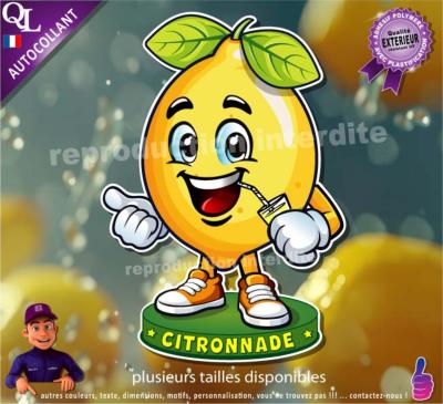 Autocollant CITRONNADE COMIQUE ref1