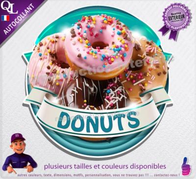 Autocollant DONUTS ruban forain STICKER