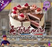 Autocollant FORET NOIRE nos patissiers ont du talent