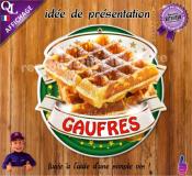 PANCARTE PLV PVC GAUFRES ruban forain