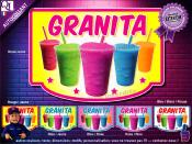 Autocollant GRANITA cadre plv forain