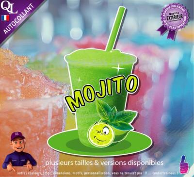 autocollant GRANITE parfum MOJITO sticker