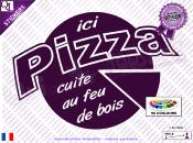 Stickers lettrage ICI PIZZA