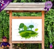 Autocollant LOGO ref 2 paysagiste jardinier elagueur