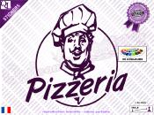 Stickers PIZZAIOLO lettrage Pizzeria (ref2)