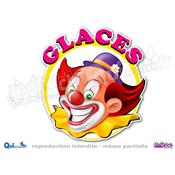 Autocollant Clown Glaces