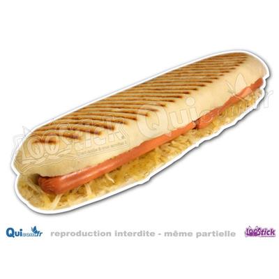 Autocollant PANINI saucisse Strasbourg