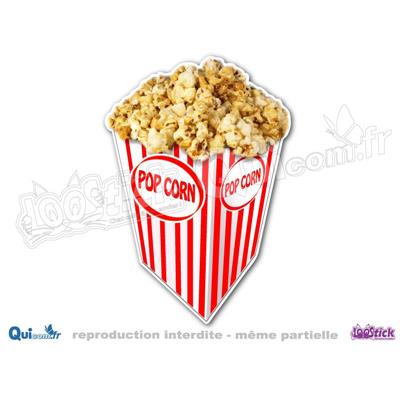 Autocollant Pop-Corn Paquet