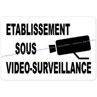 Autocollants Etablissement sous Vidéo Surveillance (GM)