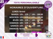 Lettrage Adhsif Horaires Dtail Jours