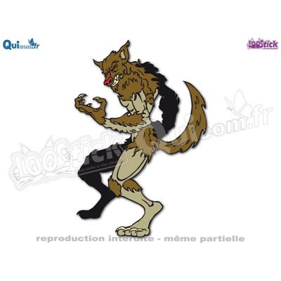 Autocollant LOUP-GAROU (ref3)