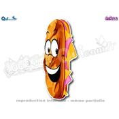 Autocollant Cartoon SANDWICH jambon