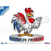 Autocollant MADE IN FRANCE COQ
