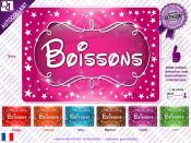 Autocollant BOISSONS cadre Etoiles