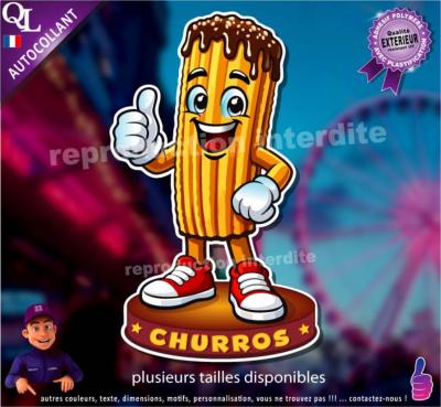Autocollant CHURROS COMIQUE
