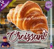 Autocollant CROISSANT TITRE détouré forain STICKER