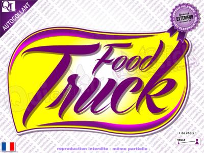 Autocollant TITRE Déco Food Truck (ref2)