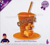 autocollant GRANITE parfum CARAMEL sticker