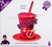 autocollant GRANITE parfum GRENADINE sticker