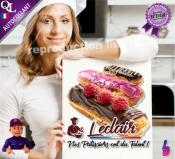 Autocollant L'ECLAIR nos patissiers ont du talent