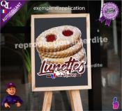 Autocollant LUNETTES de ROMANS TITRE sticker