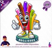 Autocollant REGLISSES AMERICAINS COMIQUE ref1