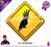 Autocollant PANNEAU AUSTRALIE oiseaux