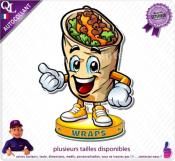 Autocollant WRAPS MASCOTTE COMIQUE ref1