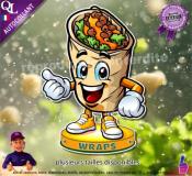 Autocollant WRAPS MASCOTTE COMIQUE ref1