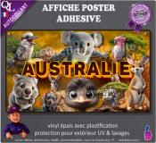 AFFICHE POSTER PLV autocollant ANIMAUX du MONDE 