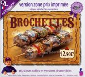 Autocollant BROCHETTES affiche western