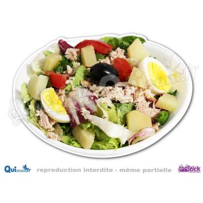 Autocollant SALADE Thon Oeuf