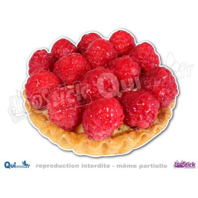 Autocollant Tartelette Framboises