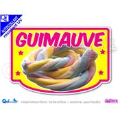 Autocollant GUIMAUVE TRESSEE cadre couleur au choix