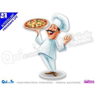 PIZZAIOLO ITALIEN sticker autocollant pub pizzeria