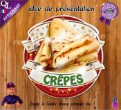 PANCARTE PLV PVC CREPES ruban forain