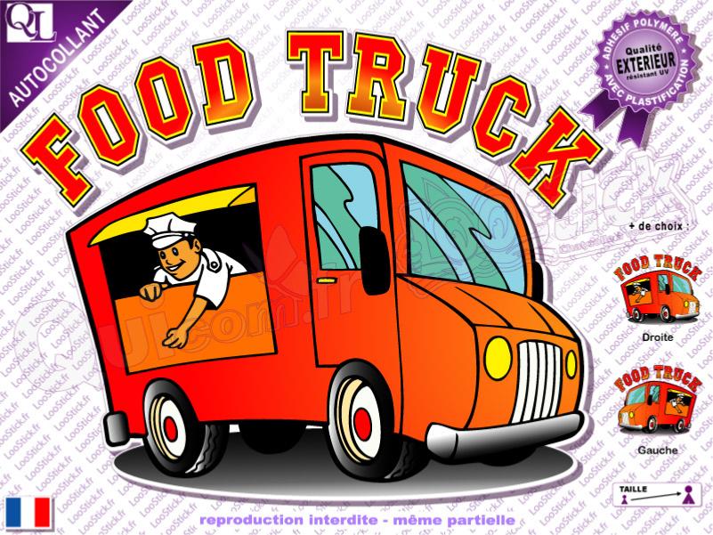 Vente Autocollant CAMION Déco Food Truck - LooStick & Quicom