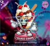 Autocollant GLACE COUPE COMIQUE ref1