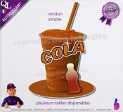 autocollant GRANITE parfum COLA sticker
