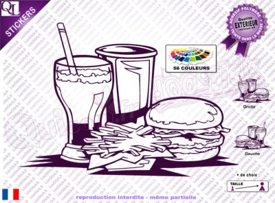 Stickers MENU Fast Food