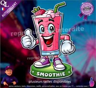 Autocollant SMOOTHIE COMIQUE ref1